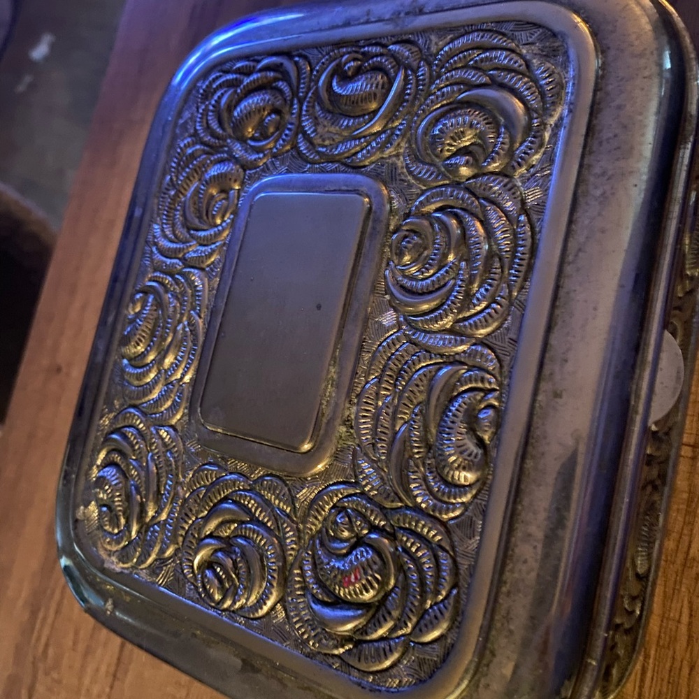 Vintage Silver and Gold Decorative Box